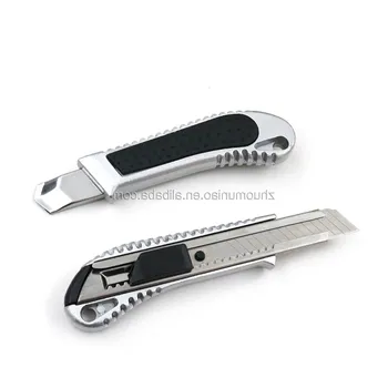 High Quality Durable 18mm Sliding Blade Metal Utility Knife OEM Factory Supply