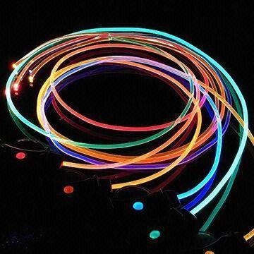 Lot Fiber Optic LED Shoelaces/Shoelaces, Neon LED, Long Light, Flash and Slow Flash