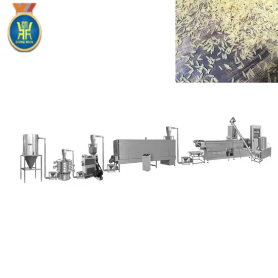 Artificial Enriched Nutritional Reinforce reconstituded man made rice processing line machine