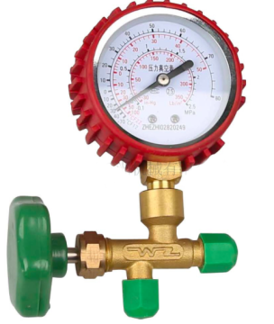 Single gauge manifold  for R12/R22 refrigerant