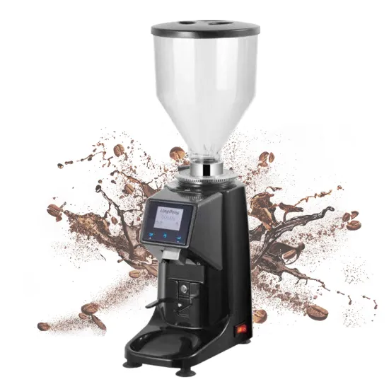 SUS Titanium Alloy Burr Touch Control Coffee Bean Grinder for Catering