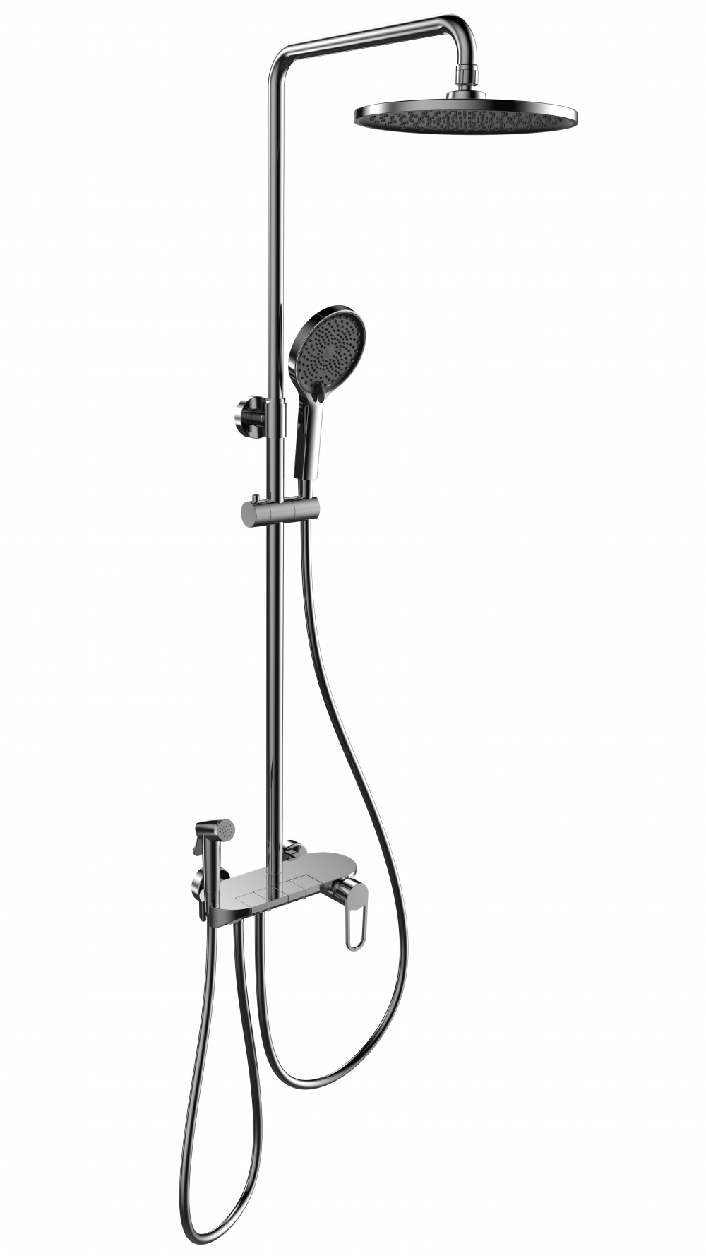 Four Function Shower System Gunmetal Grey