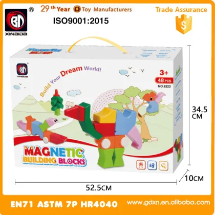 2017 wisdom magnetic toys Magnetic Building Block 48 pcs