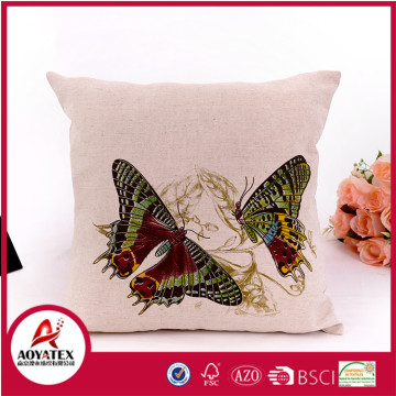 Printing canvas cushion, customised decorative cushion, butterfly printed cushion