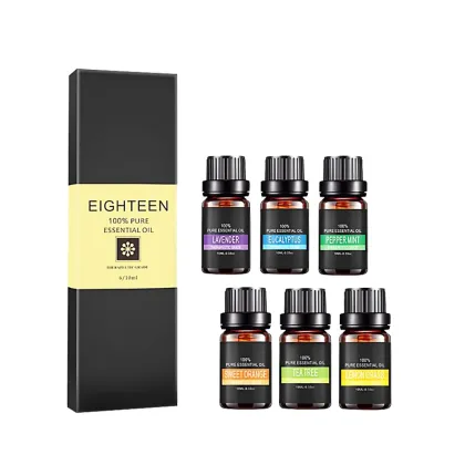 Wholesale OEM 6 Bottle Therapeutic Massage Essential Oil Kit - 100% Pure Essential Oils