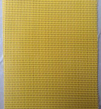 1*1 yellow color textilene fabric in PVC coated mesh outdoor cloth