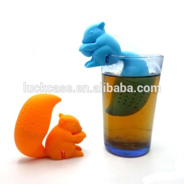 Ingenious innovative 100% food grade silicone Squirrel Tea infuser strainer