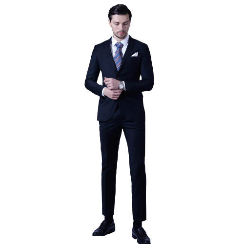 Italian Exclusive Wool Fabric Men's Slim Fit Suit