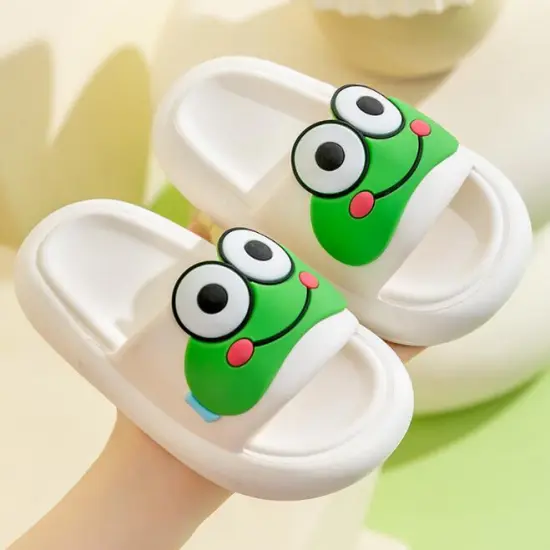 Good Quality Summer Breathable Cartoon Frog Kids Slippers