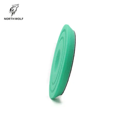 Guangzhou detailing pads  manufacturer 130mm hook and loop green scratch remover buffy polishing car pad