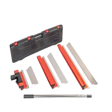 Professional Drywall Skimming Blade Set with Extension Handle and 302 Stainless Steel Construction Tools