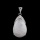 Natural teardrop quartz crystal stone inlaid with colorful Zircon Pendant water drop therapy chakra jewelry