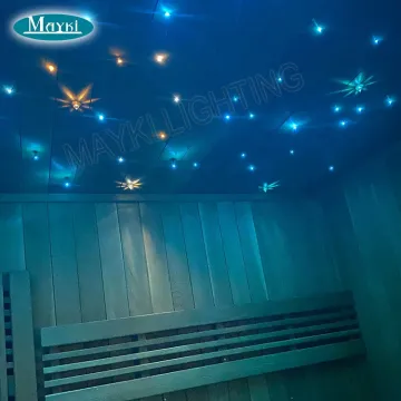 EP-063 Crystal Optical Fiber Fittings End Pieces for Sauna Room Star Ceiling