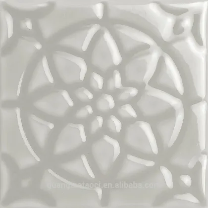 Low price ceramic silver grey tile for wal