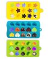 Star Shell en Heart Shape Silicone Candy Moulds