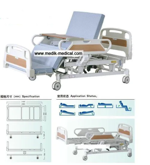 Five Function Medical Hospital Electric Beds For Patient / Disabled