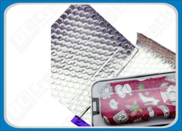 Post Metallic Bubble Mailers / Hot-pink , Black Bubble Mailer Envelopes