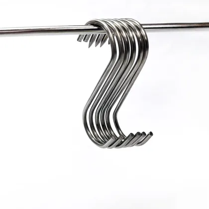 Metal Enlarge Stainless Steel S-Shape Brass Hooks - 8cm S-Hook