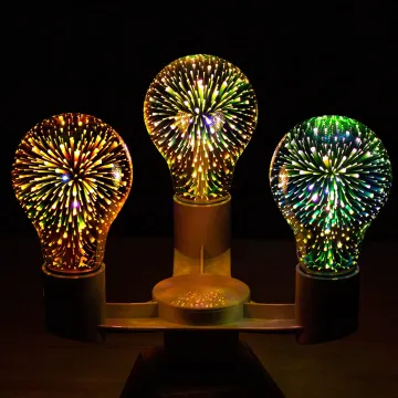 3D Star Decoration Fireworks Led Light Bulb - Colorful Led 3D Firework Light Bulb for Christmas