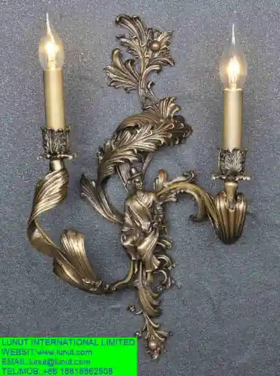 European copper wall lamp,european brass shade lamp