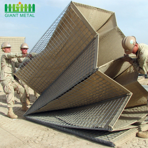 Muro di sabbia barriera barriera bastione Hesco inondazione dell&#39;esercito