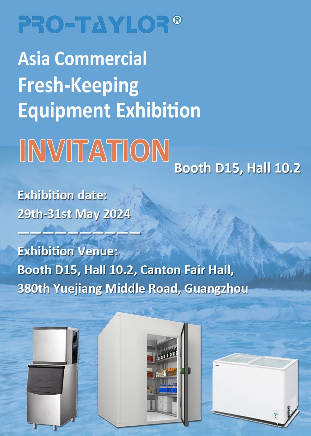 Asia Commercial Fresh-keeping Equipment Exhibition Invitation