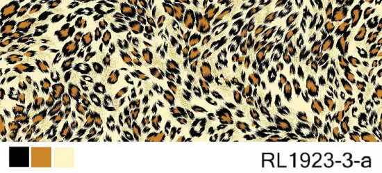 100% Polyester Woven Fabric Leopard Print Design