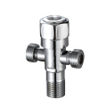 Bathroom Taps Accessory Multi-function Brass Angle Valve With 2 Handle