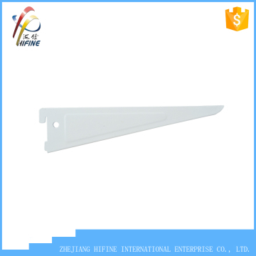 shelf bracket for double slotted wall stardard