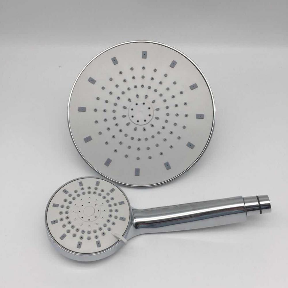 Cixi Sanyin Factory Manufacture High Quality Plastic Adjustable Hand Shower Bath Set With Rainfull Overhead