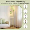Crystal Shade Vintage Retro Corner Floor Lamp