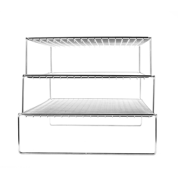 Rack de refrigeração de 3 camadas de aço inoxidável