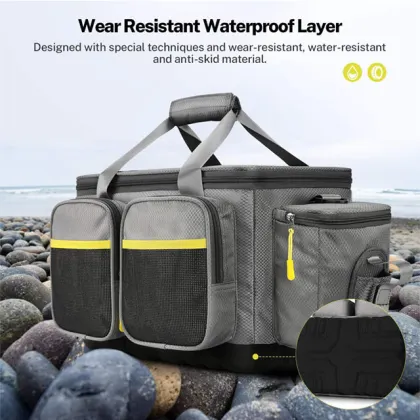 Multi-functional Fishing Tackle Bag Waist Pack Fishing Lures Tackle Gear Utility Storage Bag Travel Fishing Tote Bag