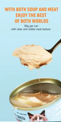 Pet snacks tuna broth hydration cat food can