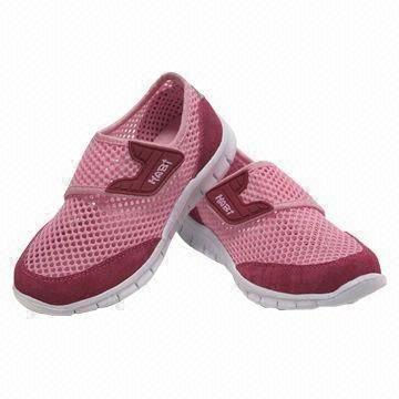 Breathable Children's Casual Shoes with PU Leather/Mesh Upper, Cotton Lining and TPR/Rubber Outsole