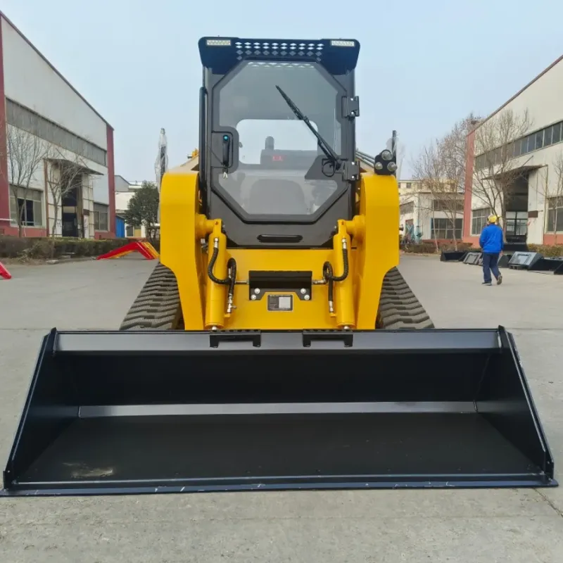 China Best Manufacture Mini Compact Small Wheeled Tracked Track 50HP 65HP 75HP 85 HP 90HP 120HP 850/1200 Kg Diesel EPA Euro5 Engine Skid Steer Loader Price