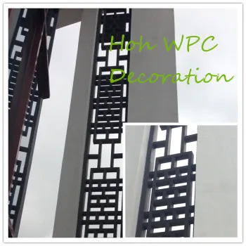 Wood plastic composite posting landscape WPC screen
