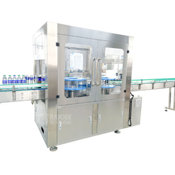 Automatische Runde Flaschenkennzeichnungsmaschine Produktionslinie mit heißem Schmelzenkleberkennzeichnungsgerät