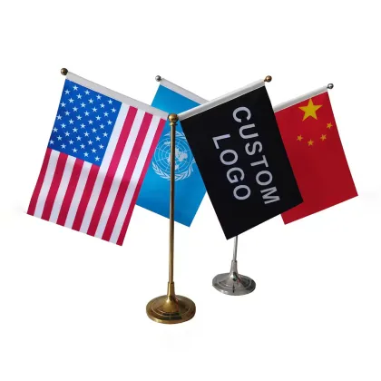 Office Table Flag - Decorative Meeting Flag with Stand