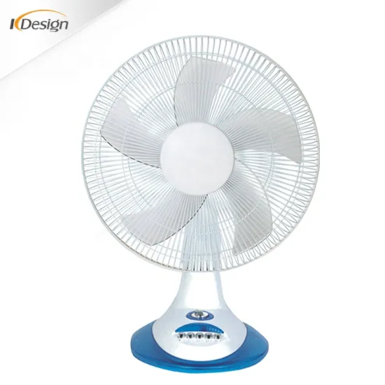 5 blade white quiet oscillating table fans