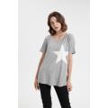 Short sleeve lady leisure blouse for summer
