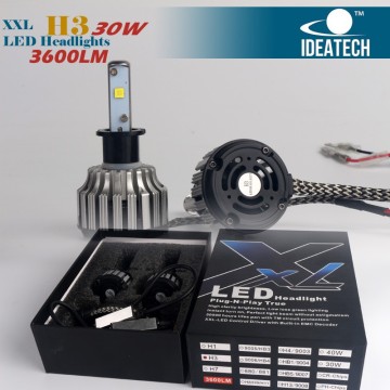 2016 new product&best prices DC 12V 24V 3600lm H3 LED headlights for cars,SUV's,Trucks