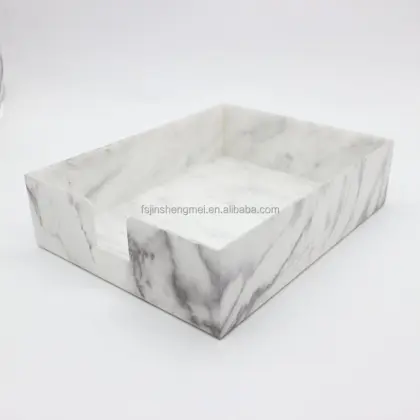 Wholesale Custom Acrylic Marble Grain File Letter Tray