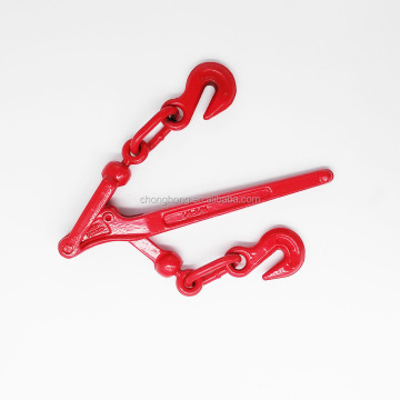 5/8 \ "US Jenis Alloy Steel Lever Load Binder dengan Semburan Merah Pautan dan Hook: Pengikat Beban Rantai