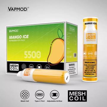 5500 Puffs Vapmod QD40-V2 Tek kullanımlık vape