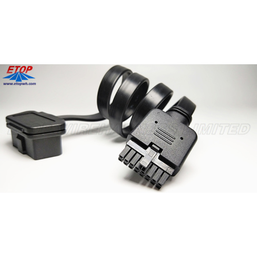 Conector plano corto J1962 a microajuste moldeado