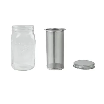 Stainless Steel Mesh Cold Brew Coffee Filter & Iced Tea Maker Infuser