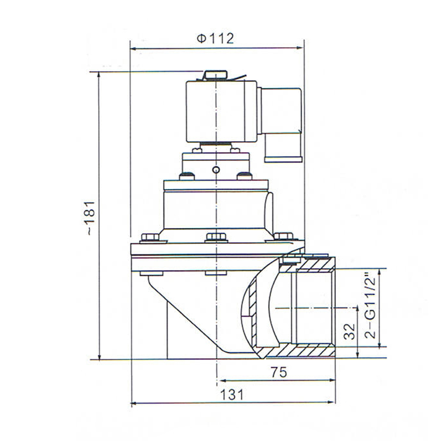 DMF-Z-40S overall dimension