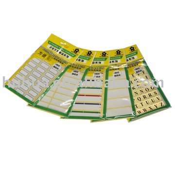 colorful office sticker blank self-adhesive labels for packing