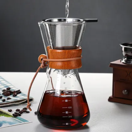 Coffee Pot Borosilicate Glass Pour Over Coffee Maker